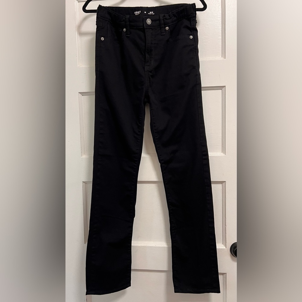 OLD NAVY Boy’s slim fit straight leg black pants